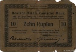 10 Rupien Deutsch Ostafrikanische Bank  1916 P.40 BC