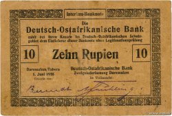 10 Rupien Deutsch Ostafrikanische Bank  1916 P.41 SS