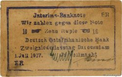 10 Rupien Deutsch Ostafrikanische Bank  1917 P.43b