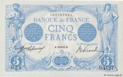 5 Francs BLEU FRANCIA  1915 F.02.23 EBC+