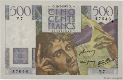 500 Francs CHATEAUBRIAND FRANCE  1945 F.34.01