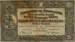 5 Francs SUISSE  1952 P.11p MB