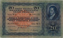 20 Francs SUISSE  1942 P.39l