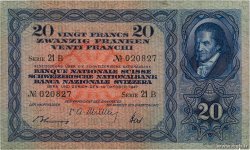 20 Francs SWITZERLAND  1947 P.39p