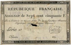 750 Francs FRANCE  1795 Ass.49a G