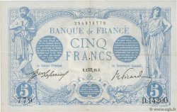 5 Francs BLEU FRANCIA  1916 F.02.44 MBC