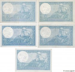 10 Francs MINERVE modifié Lot FRANCE  1939 F.07.lot VF+