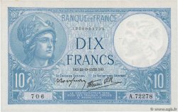 10 Francs MINERVE modifié  FRANCIA  1939 F.07.08