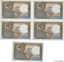 10 Francs MINEUR Consécutifs FRANCE  1949 F.08.22