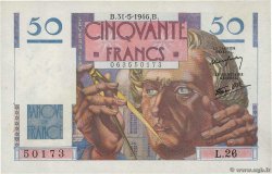 50 Francs LE VERRIER FRANCIA  1946 F.20.05 SPL