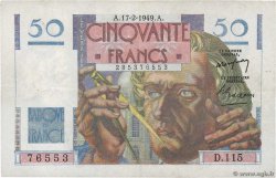 50 Francs LE VERRIER FRANCIA  1949 F.20.11 MBC