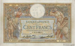 100 Francs LUC OLIVIER MERSON grands cartouches FRANCE  1929 F.24.08 TB+