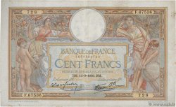 100 Francs LUC OLIVIER MERSON type modifié FRANCE  1939 F.25.49 VF