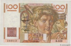 100 Francs JEUNE PAYSAN  FRANCE  1953 F.28.39