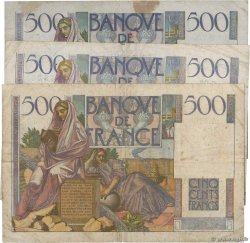 500 Francs CHATEAUBRIAND Lot FRANCIA  1945 F.34.lot RC