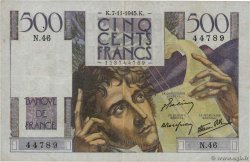500 Francs CHATEAUBRIAND FRANCIA  1945 F.34.03