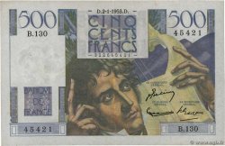 500 Francs CHATEAUBRIAND FRANCE  1953 F.34.11