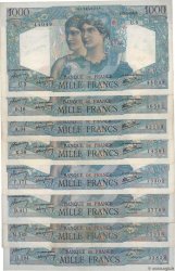 1000 Francs MINERVE ET HERCULE Lot FRANCIA  1945 F.41.lot MBC