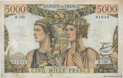 5000 Francs TERRE ET MER FRANCE  1953 F.48.08