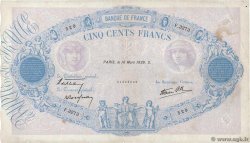 500 Francs BLEU ET ROSE modifié FRANCIA  1939 F.31.27