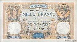 1000 Francs CÉRÈS ET MERCURE FRANCE  1937 F.37.10 F+
