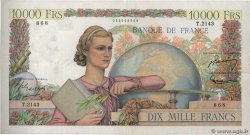 10000 Francs GÉNIE FRANÇAIS FRANKREICH  1951 F.50.55 SS