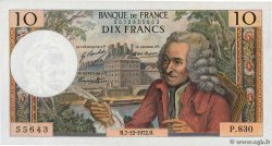 10 Francs VOLTAIRE FRANCE  1972 F.62.59