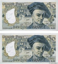 50 Francs QUENTIN DE LA TOUR Consécutifs FRANCIA  1981 F.67.07 SC+