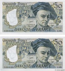 50 Francs QUENTIN DE LA TOUR Consécutifs FRANCE  1983 F.67.09