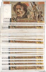 100 Francs DELACROIX modifié Lot FRANKREICH  1979 F.69.03-10 SS