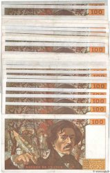 100 Francs DELACROIX modifié Lot FRANCIA  1979 F.69.03-10 MBC