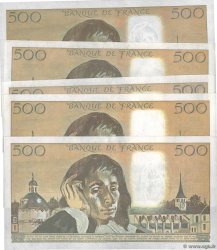 500 Francs PASCAL Lot FRANCE  1988 F.71.38-43 SUP