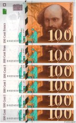 100 Francs CÉZANNE Consécutifs FRANCE  1997 F.74.01 AU