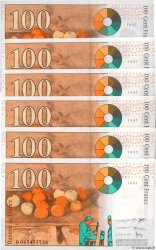 100 Francs CÉZANNE Consécutifs FRANCIA  1997 F.74.01 SC
