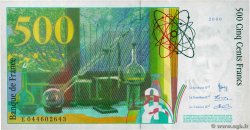 500 Francs PIERRE ET MARIE CURIE FRANCE  2000 F.76.05 AU