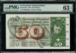 50 Francs SUISSE  1974 P.48n