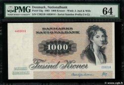 1000 Kroner DENMARK  1992 P.053g UNC