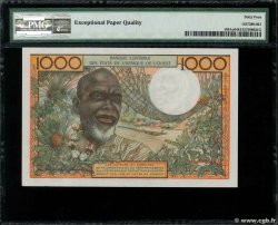1000 Francs STATI AMERICANI AFRICANI  1961 P.103Ac q.FDC