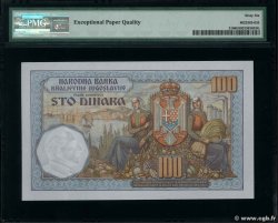 100 Dinara YUGOSLAVIA  1934 P.031 UNC