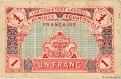 1 Franc AFRIQUE ÉQUATORIALE FRANÇAISE  1917 P.02a TTB