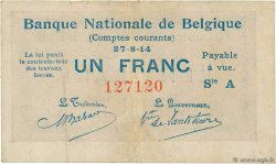 1 Franc BELGIEN  1914 P.081