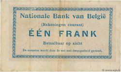 1 Franc BELGIUM  1914 P.081 VF