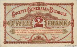 2 Francs BÉLGICA  1916 P.087 MBC+