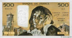 500 Francs PASCAL Petit numéro FRANCIA  1968 F.71.01A1 SPL+