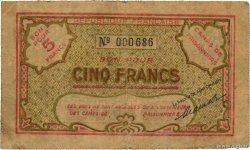 5 Francs ALGERIA  1943 K.394 MB