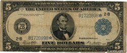 5 Dollars ESTADOS UNIDOS DE AMÉRICA New York 1914 P.359b MC