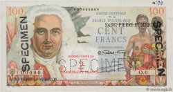 2 NF sur 100 Francs La Bourdonnais Spécimen SAINT-PIERRE UND MIQUELON  1960 P.32s