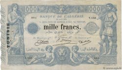 1000 Francs TUNISIA  1924 P.07b VF