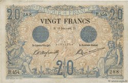 20 Francs NOIR FRANCE  1904 F.09.03
