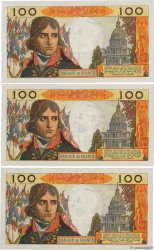 100 Nouveaux Francs BONAPARTE Consécutifs FRANCE  1960 F.59.07 SUP+